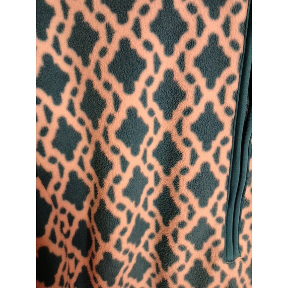 Lands End Womens 2x Fleeze Pullover 1/4 Zip Blue-White Outdoors Hike Camp Fish - Picture 4 of 16